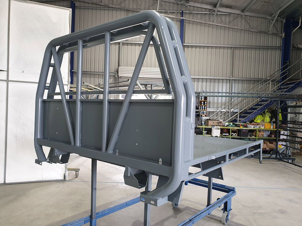 UTE Trays In Grey Colour — ASSB Armidale Sand And Soda Blasting In Armidale, NSW