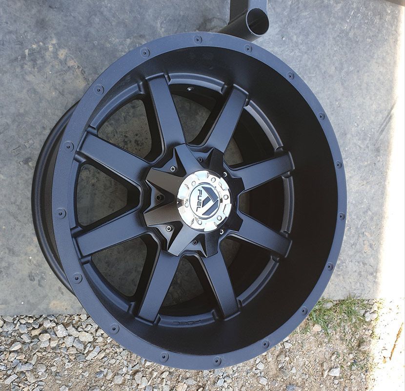 New Finish Black Rim Powder Coating — ASSB Armidale Sand And Soda Blasting In Armidale, NSW