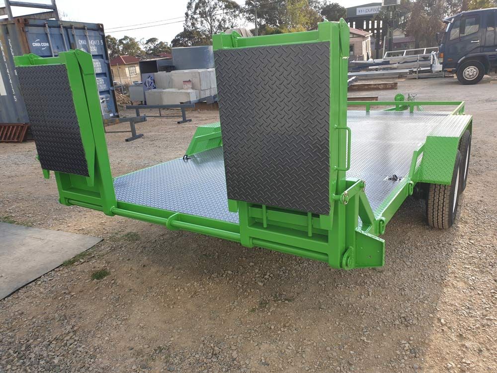 New Finished Green Sand Blasting Trailer — ASSB Armidale Sand And Soda Blasting In Armidale, NSW