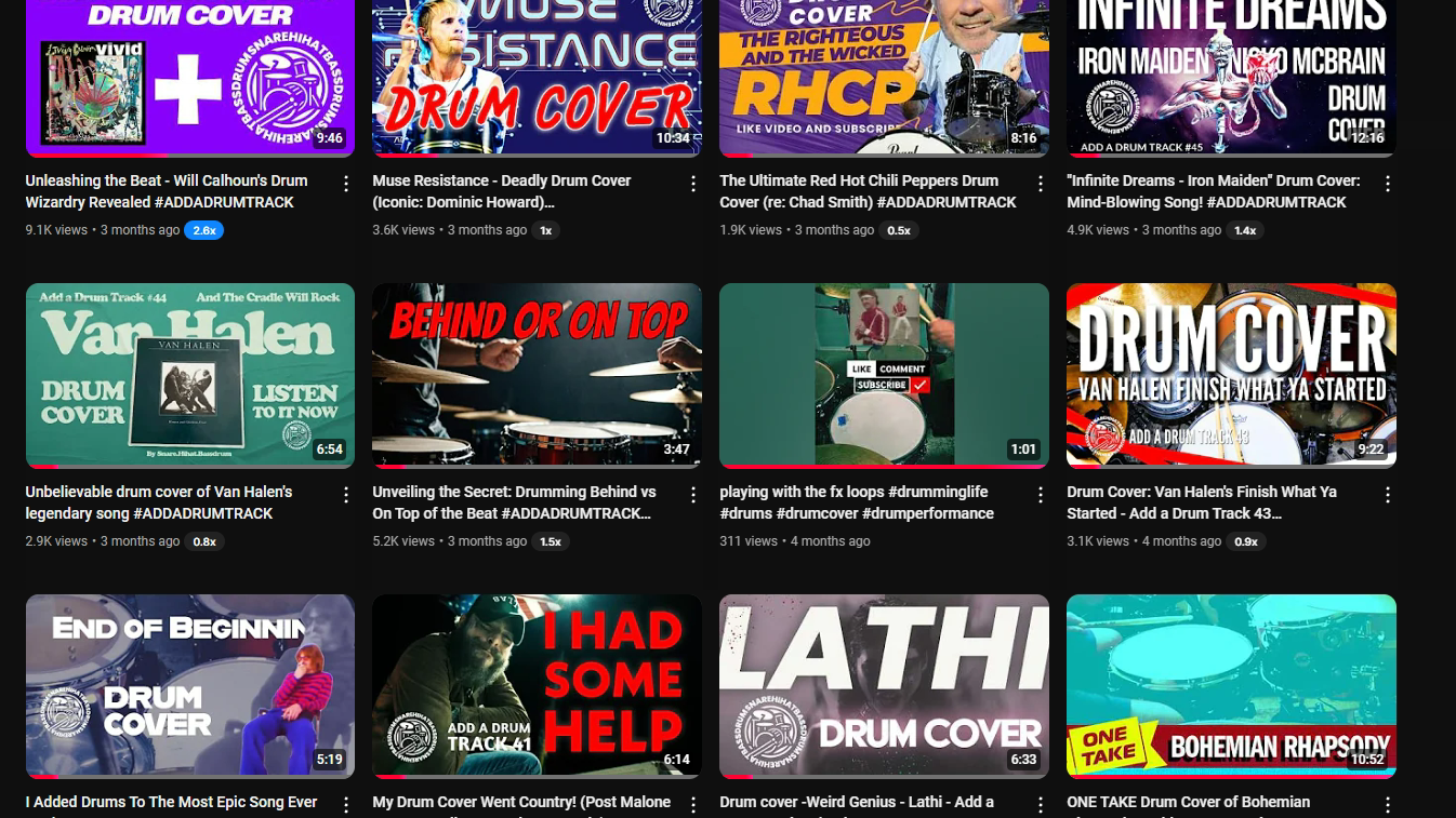63 Drum Covers! Huge Milestone