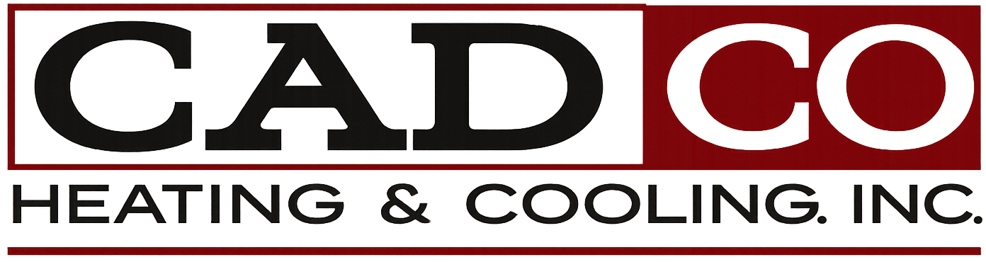 CADCO Heating & Cooling, Inc. logo in black and red text