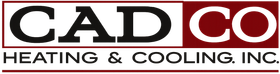 CADCO Heating & Cooling, Inc. logo in black and red text