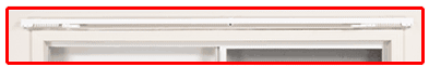 White air vent in a wall.