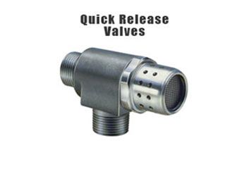 A close up of a quick release valve on a white background A close up of a quick release valve on a white background