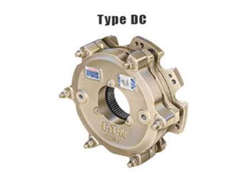 A close up of a type dc clutch on a white background. A close up of a type dc clutch on a white background.