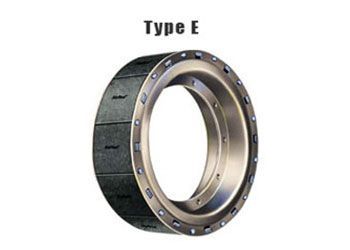 A type e bearing is shown on a white background A type e bearing is shown on a white background