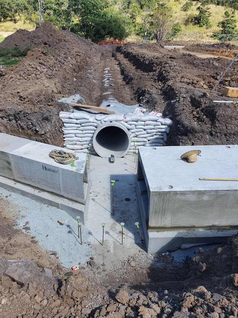 Professionally Constructed Concrete Pipeline — Whitsunday Drainage Contractors in Airlie Beach, QLD