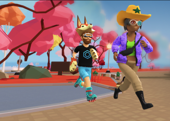 girl in decentraland metaverse