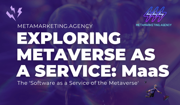 A poster that says ' exploring metaverse as a service : maas ' on it