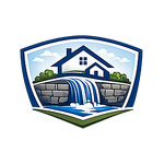 Wichita Falls Foundation  Pros LLC logo featuring a home and foundation design.
