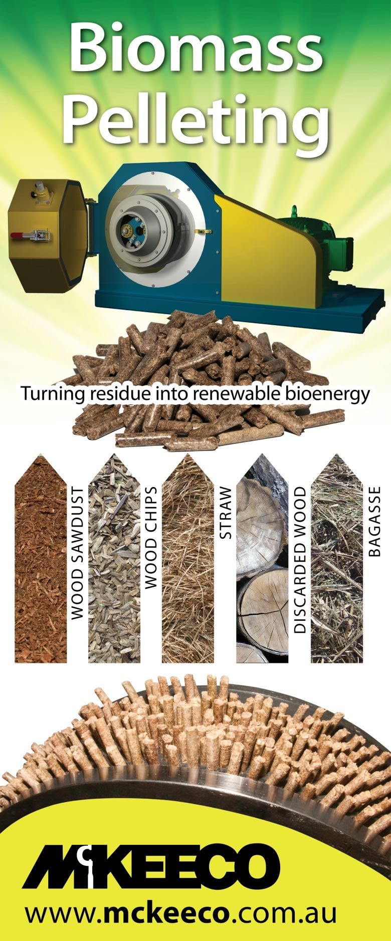Biomass pelleting poster | Lismore, NSW | McKeeko General Engineering Biomass pelleting poster | Lismore, NSW | McKeeko General Engineering