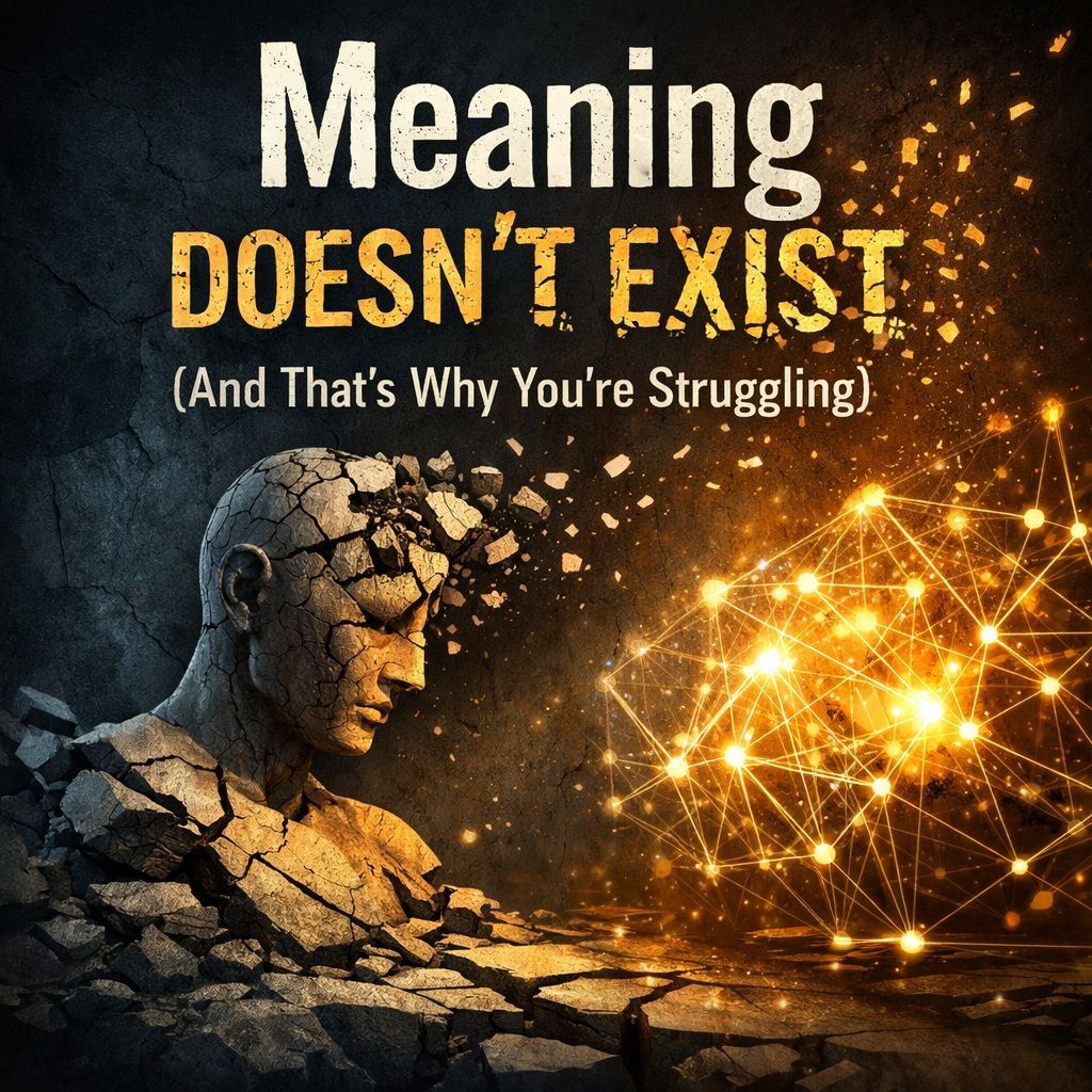 Meaning Doesn’t Exist — Why Your Life Feels Meaningless (And What Actually Creates It)