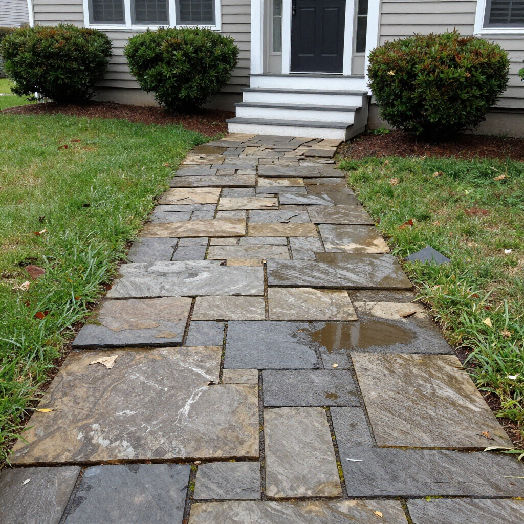 pathway leading to the steps