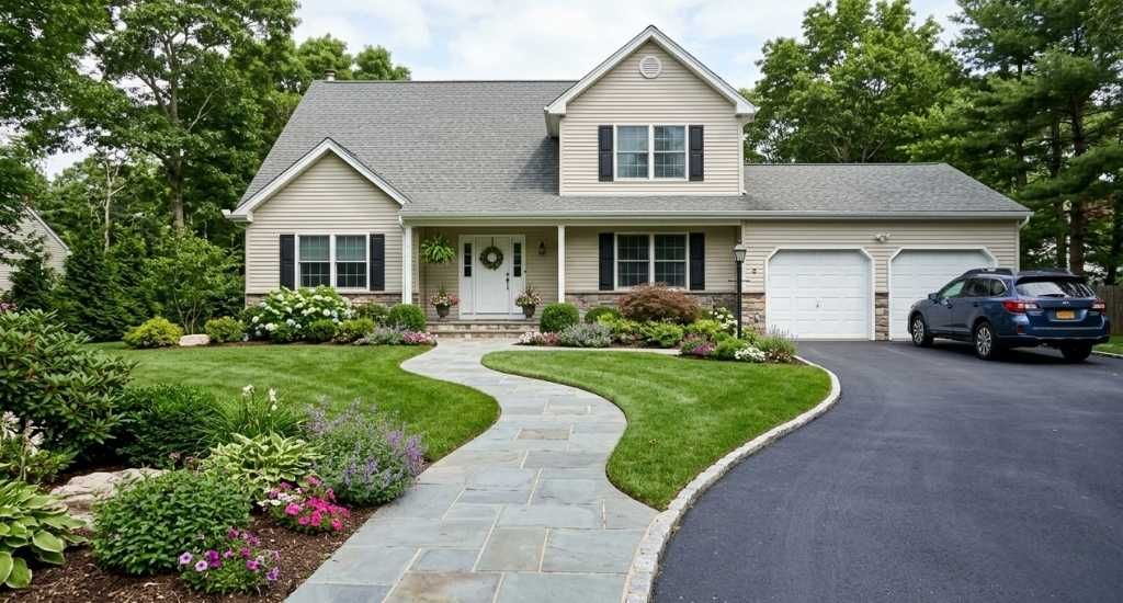 Farmingville With Stonework and Brick Features