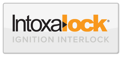 A logo for intoxalock ignition interlock on a white background