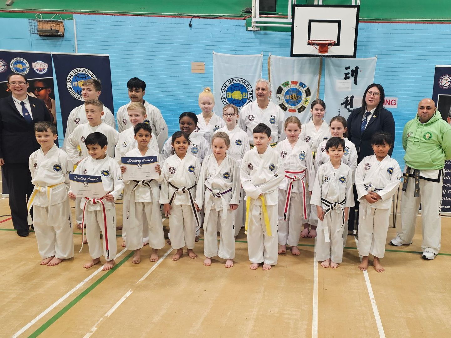 Nuneaton Taekwon-Do White & Yellow belt test