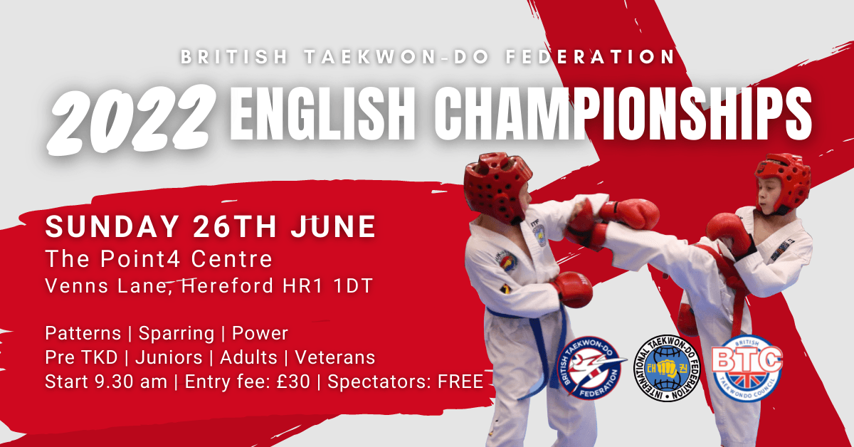 2022 BTF English Championships Poster 2022 BTF English Championships Poster