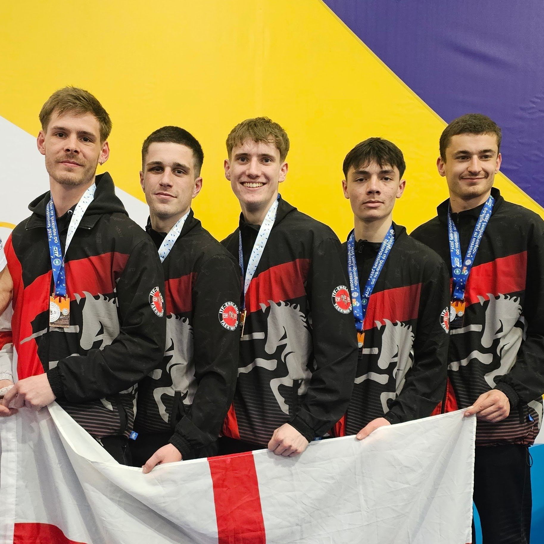 ITF England Men's winning Bronze in Team Patterns