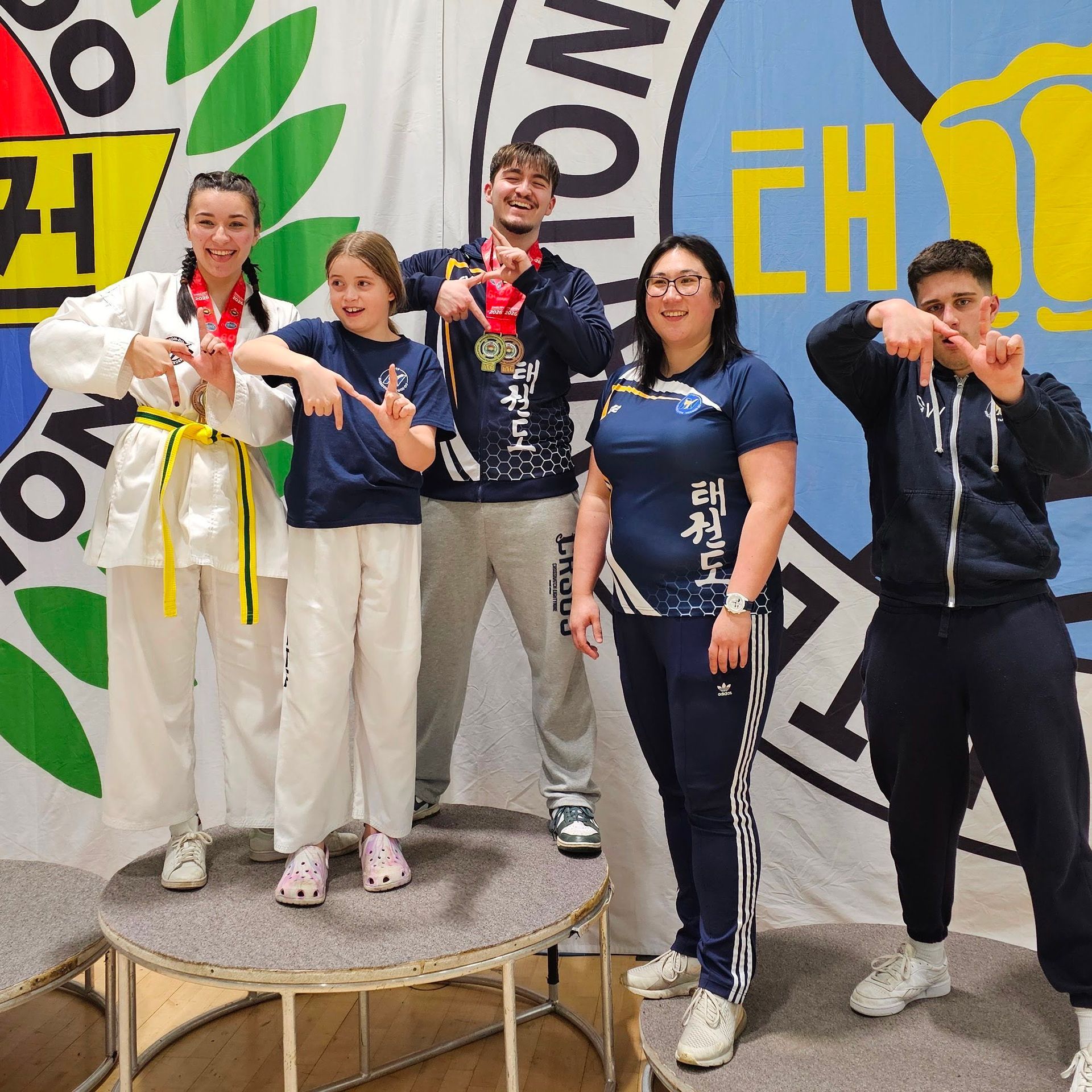 Team Nuneaton TKD Colour belts at the 2026 UKTA English