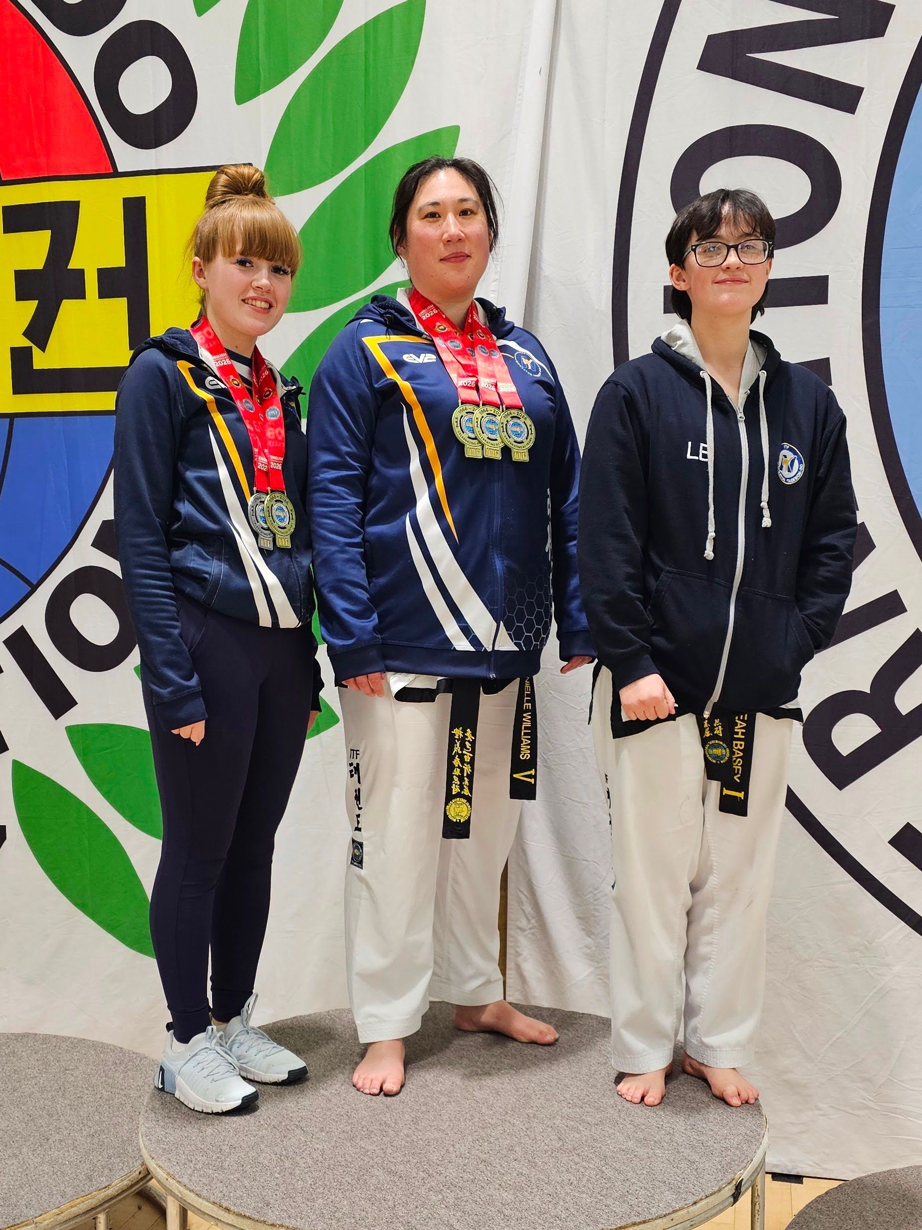 Team Nuneaton TKD Black belts at the 2026 UKTA English