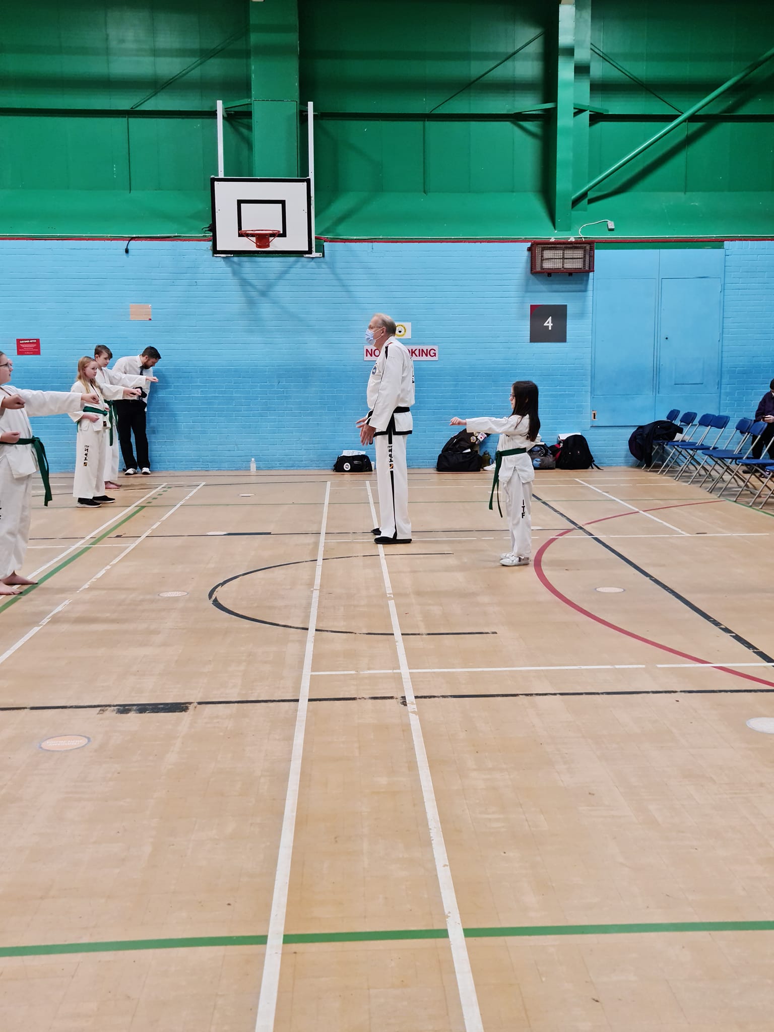 BTF Taekwon-Do student demonstrating