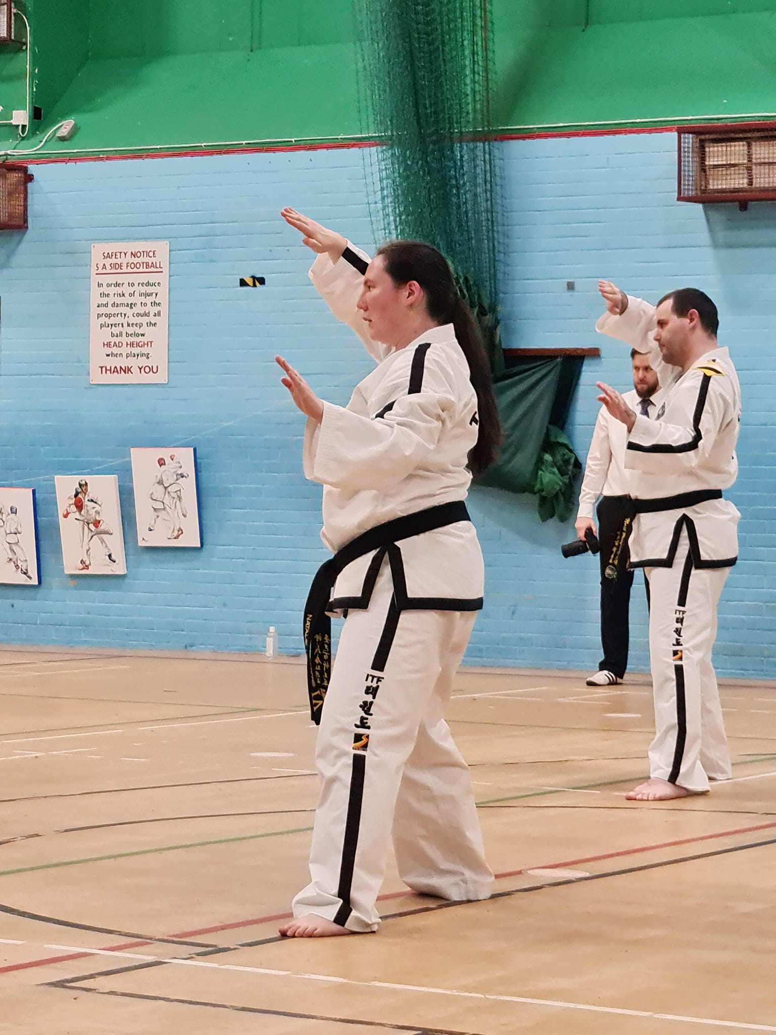 Miss Natalie Williams demonstrating