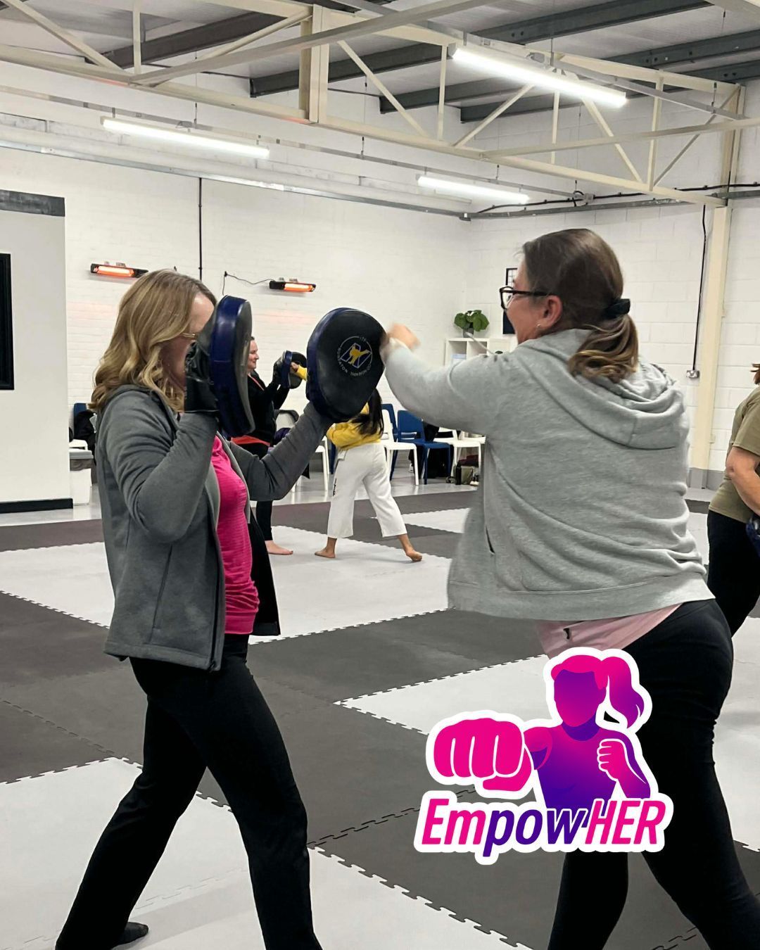 Nuneaton TKD Ladies EmpowHER course striking pad