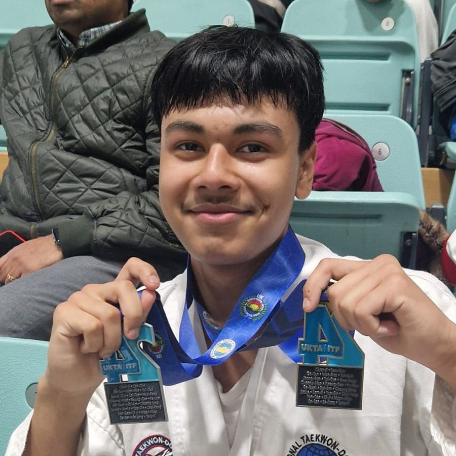 NuneatonTKD Competitor 2024 Jenish Thapaliya