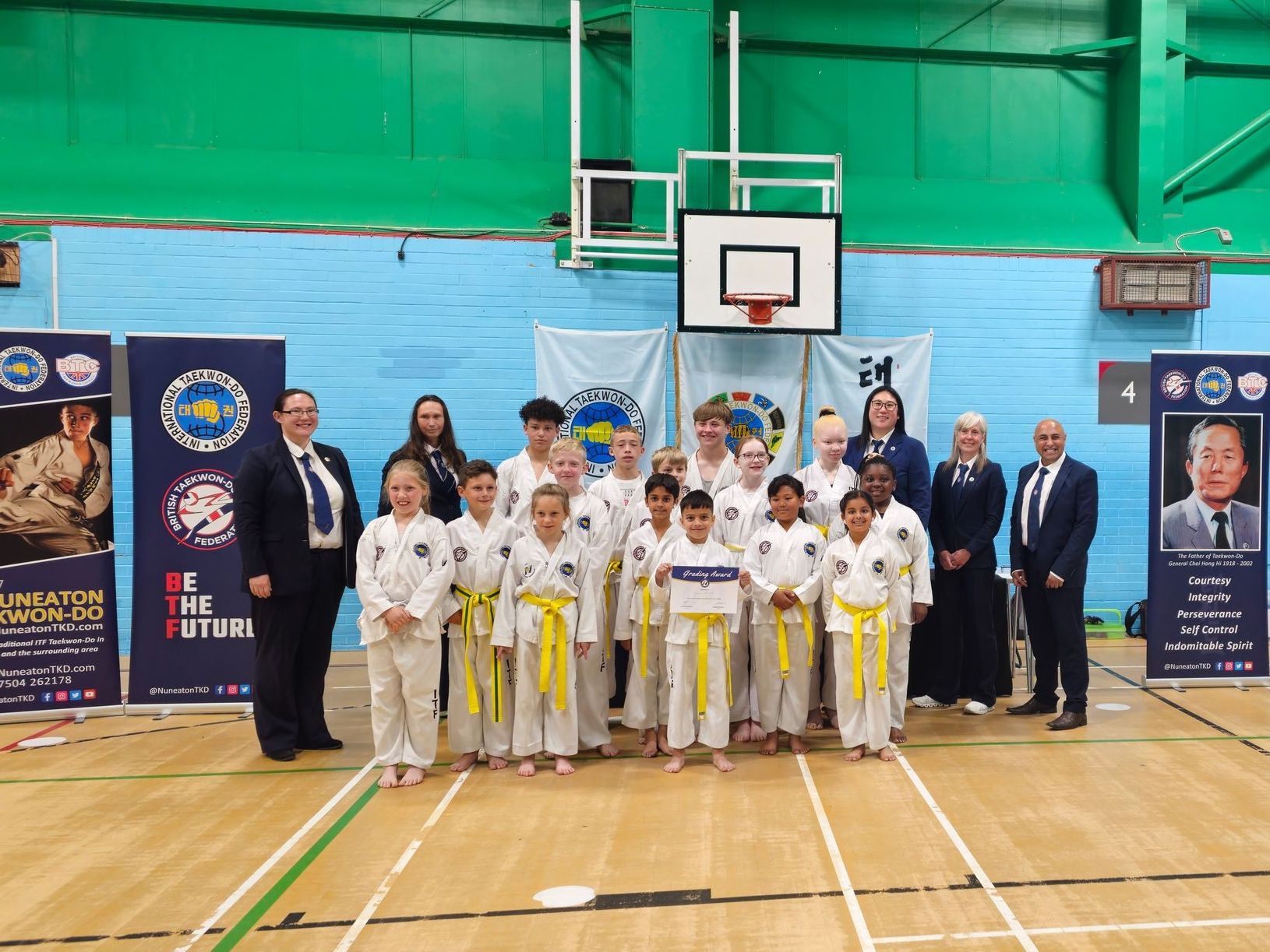 Nuneaton TKD June 2024 Gradings - White & Yellow Belt
