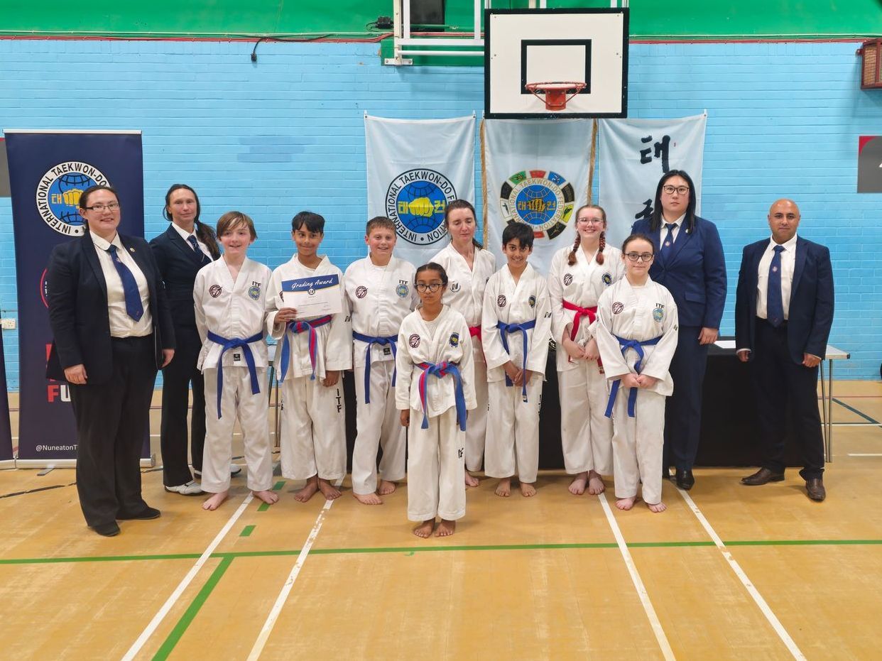 Nuneaton TKD June 2024 Gradings - Blue & Red Belt