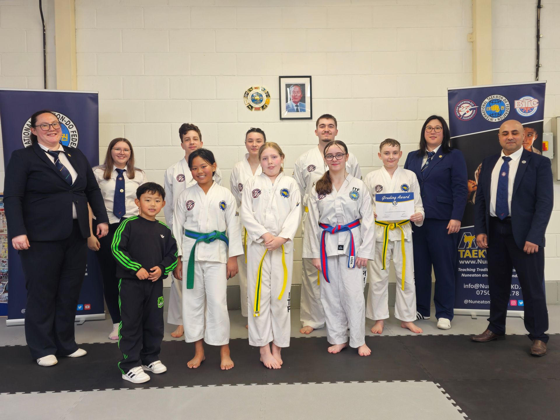 Nuneaton TKD March 2026 grading group