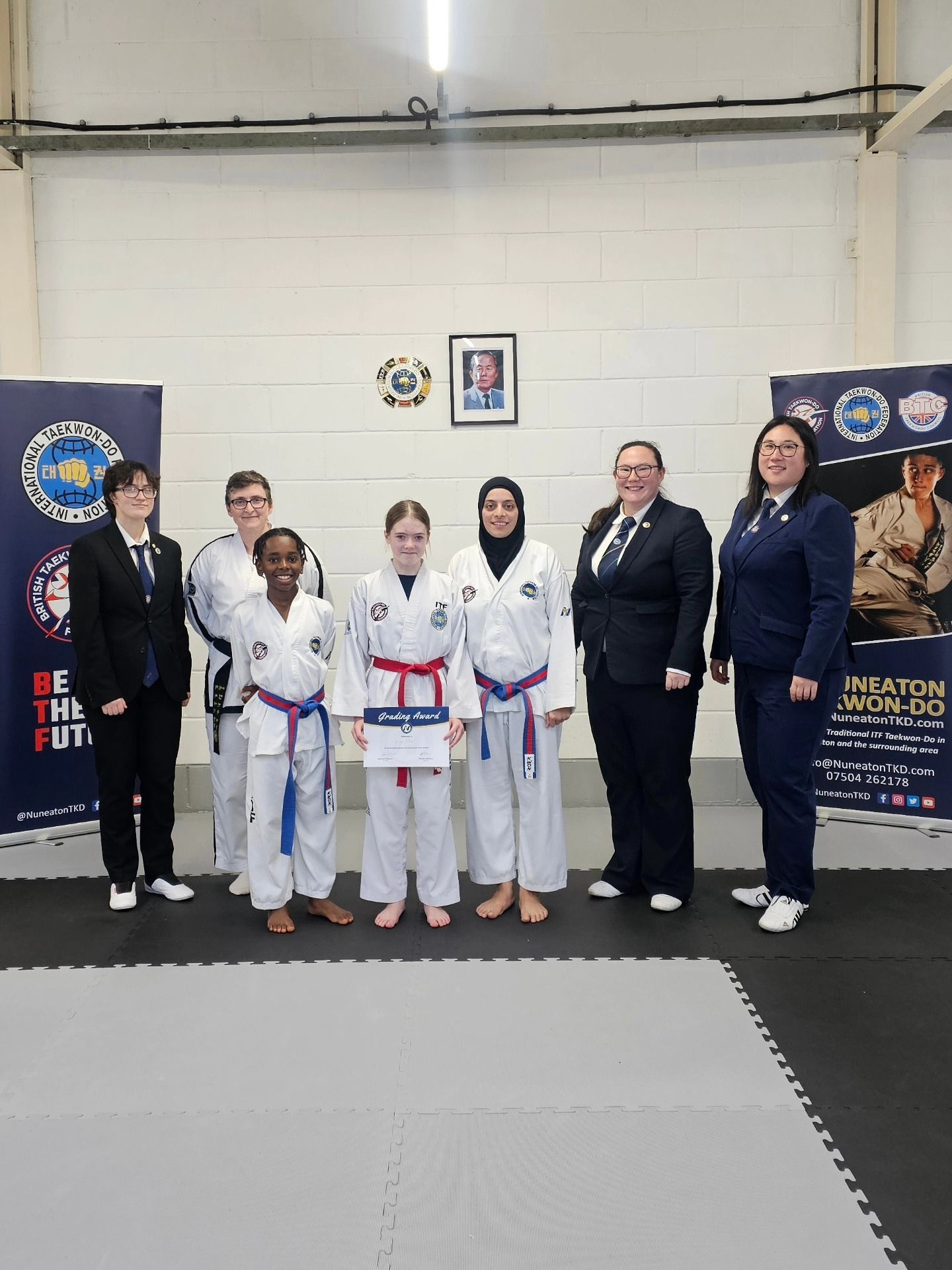 Nuneaton TKD Nov 2025 grading - Green & above