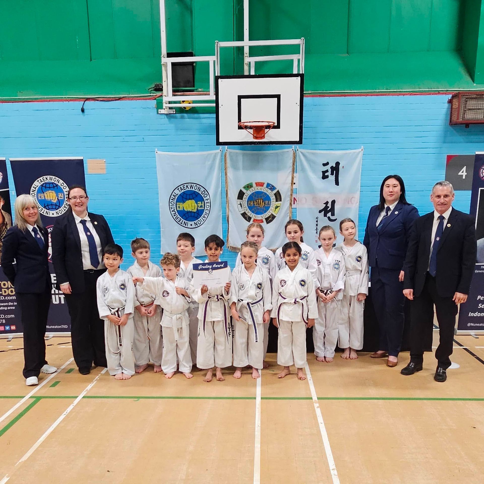 NunTKD Oct 2023 grading Children's belts