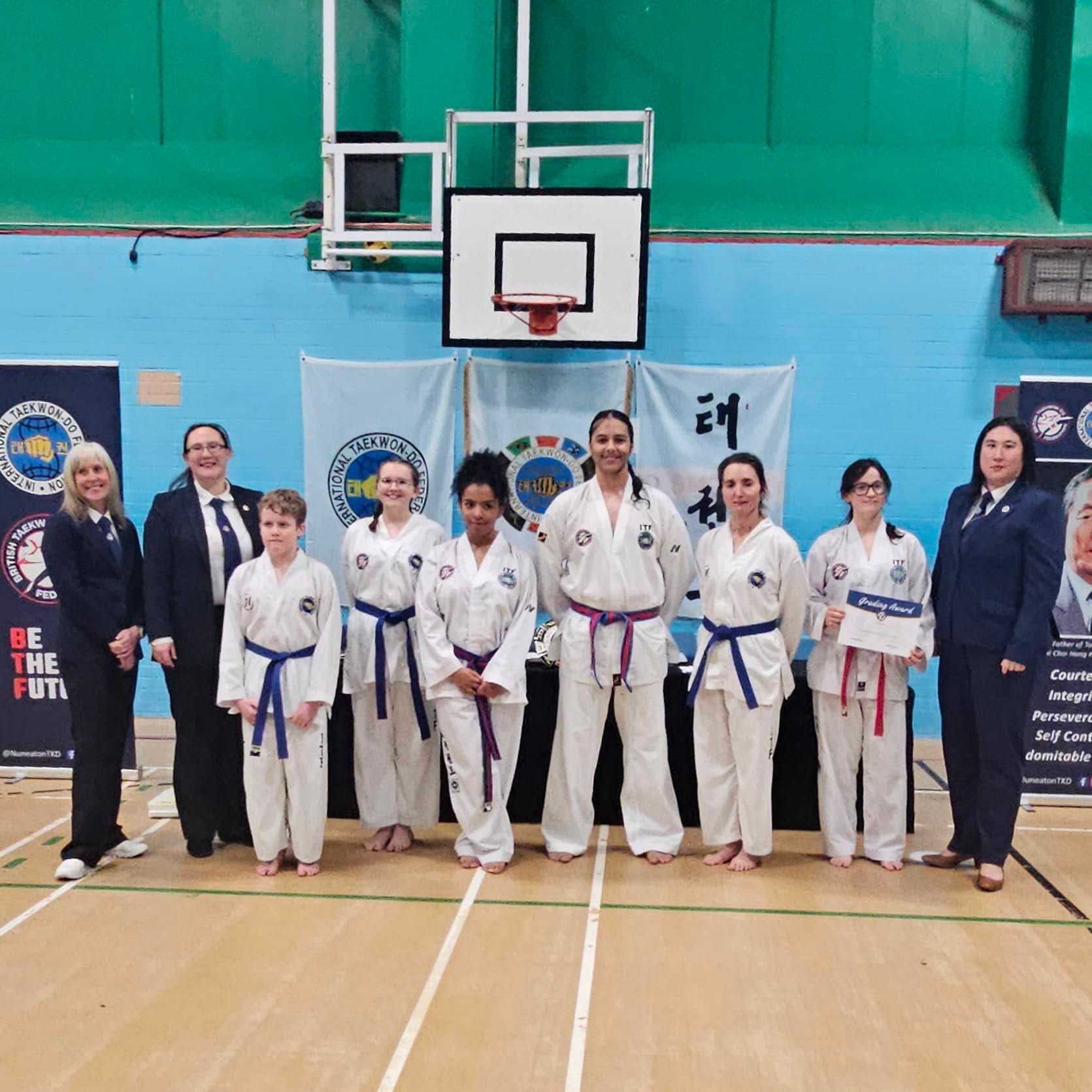 NunTKD Oct 2023 grading blue belts and above