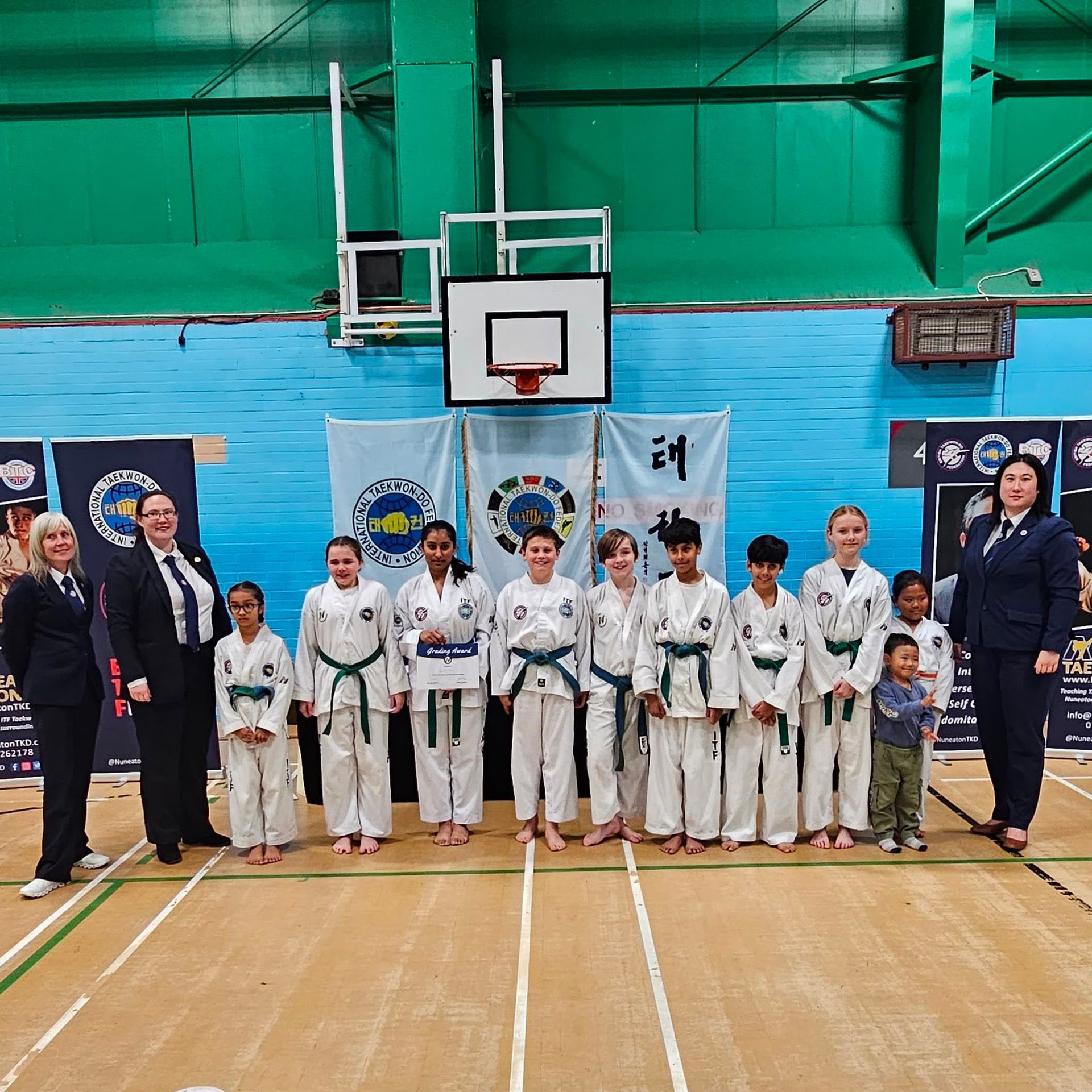 NunTKD Oct 2023 grading green belts