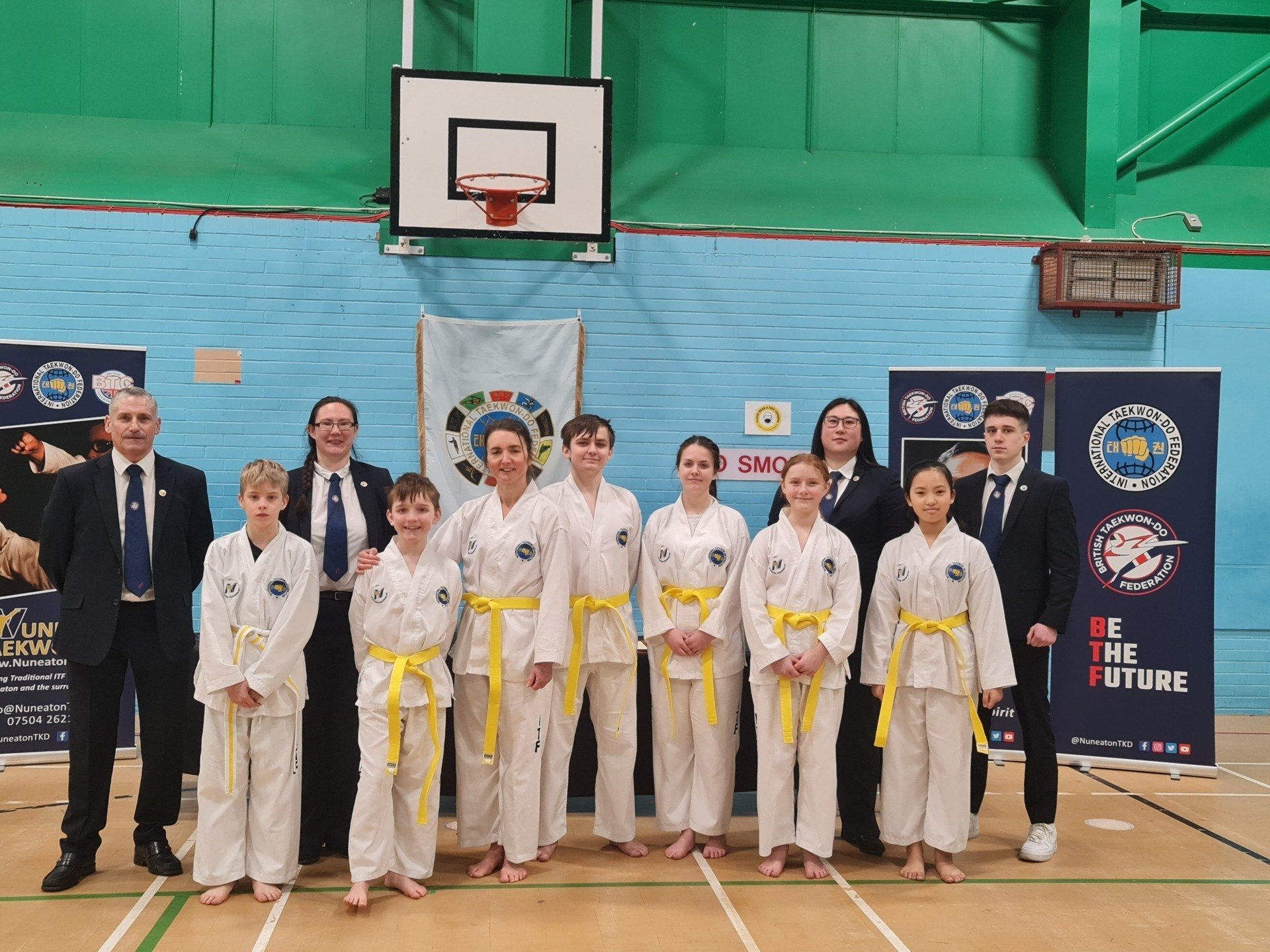 Nuneaton TKD March 2022 Grading Yellow Belts