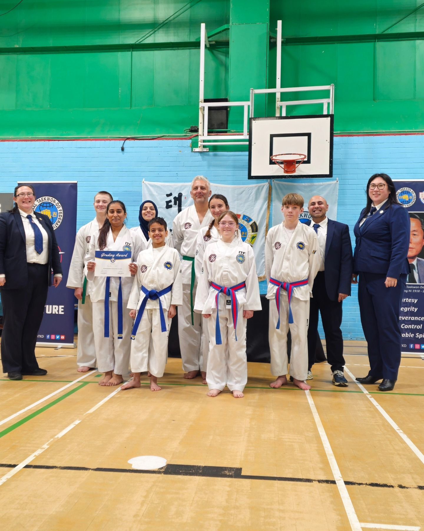 Nuneaton TKD grading November 2024, 6th kup and above