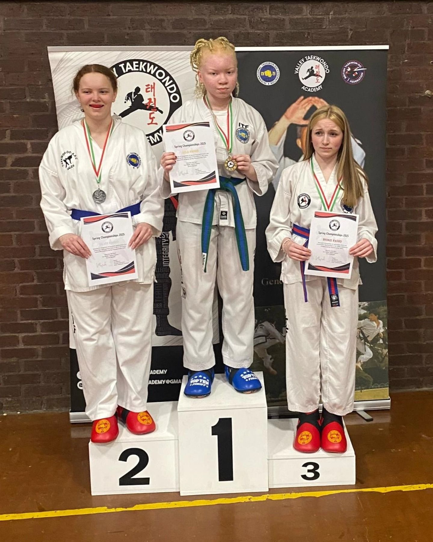 Nuneaton TKD students at the Valley Spring Championships 20205