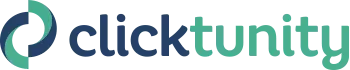 A logo for a digital marketing company called clicktunity