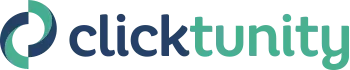 A logo for a digital marketing company called clicktunity