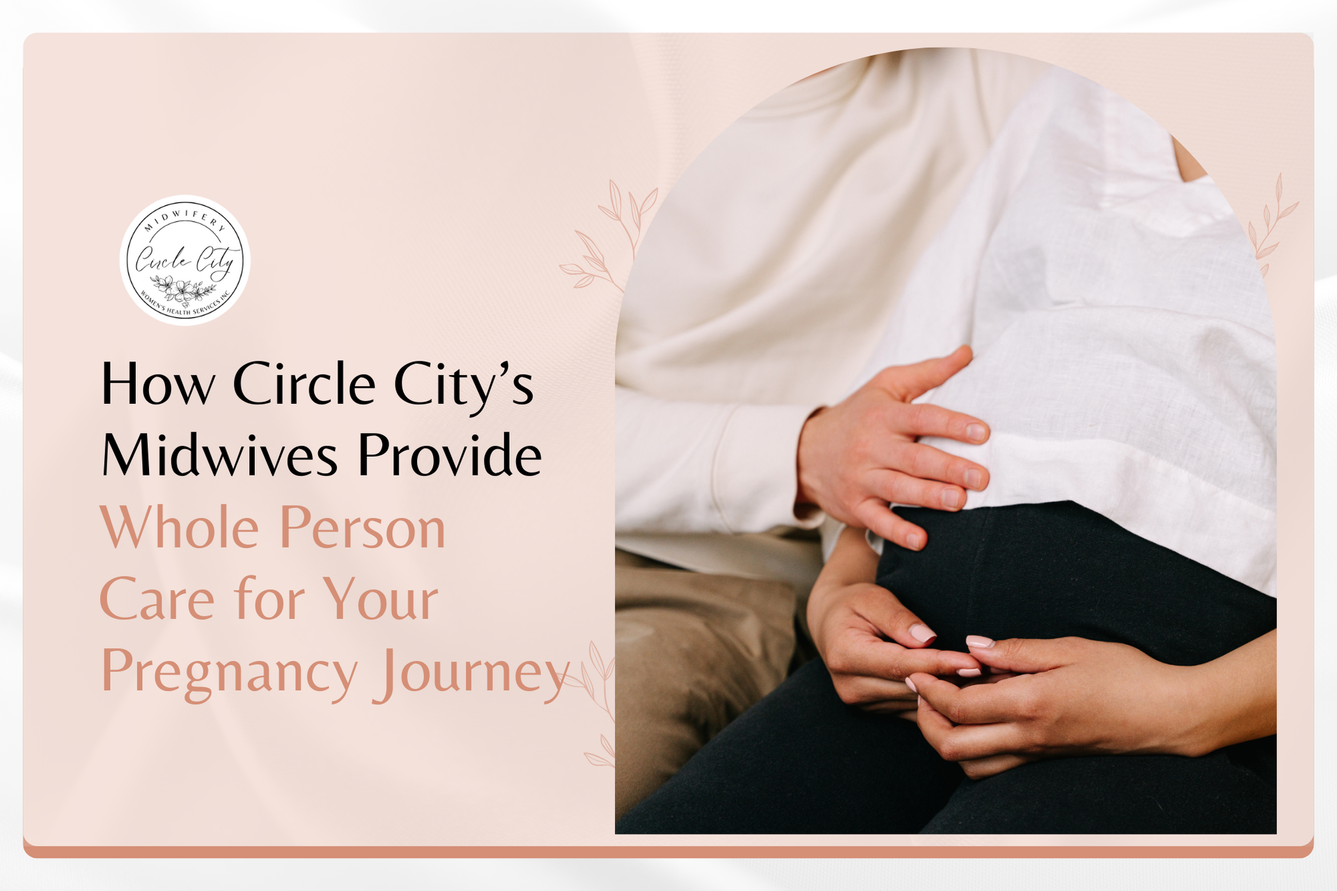 Midwife supporting pregnant woman during prenatal visit