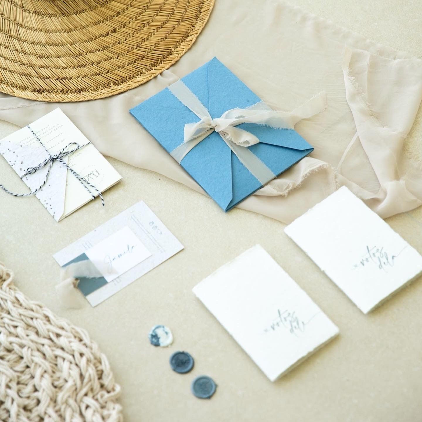 Inspiração de convite para casamento na praia