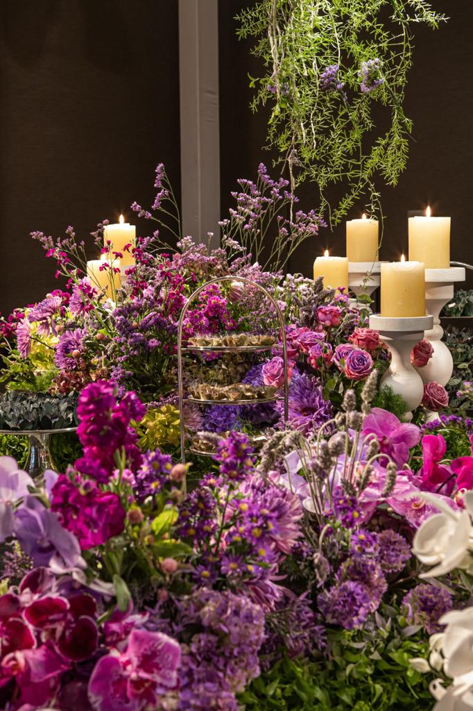 Decoração romântica e elegante no Palácio Tangará
