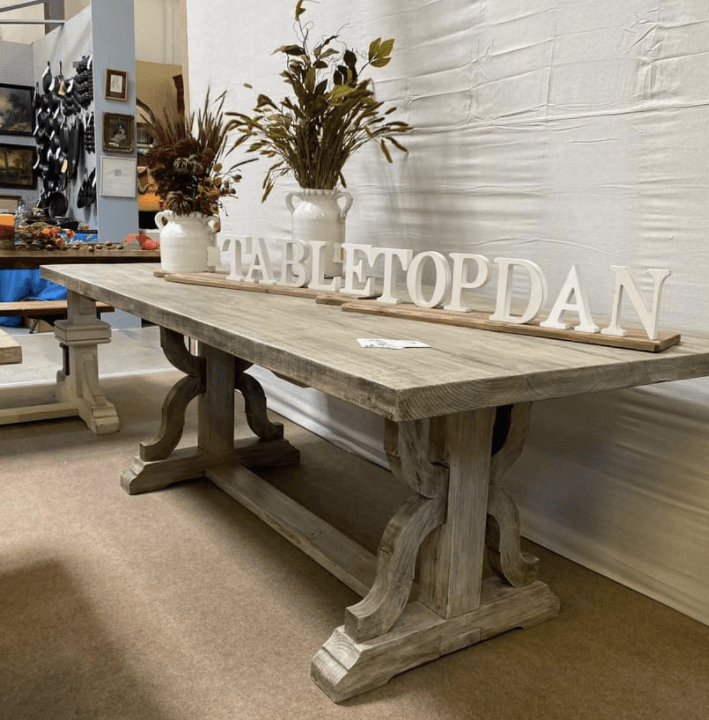 Monthly Markets Table Top Dan Woodstock, Cumming GA Custom Tables