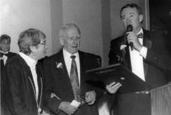Gene Casey has Chapter named after him by Chapter President Bill O’ Brien as wife Polly Stands by