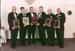 2001 Steve Narracci, Official of the Year, Peter Mazza, Special Award of Merit, Bill O’ Brien, Distinguished American Kevin Gilbride, Coach San Diego Chargers, Merit Award Winner Rev. Owen Sanderson, Coach of the Year, Joe Benanto, Shelton