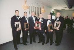 2002 Tim Penna Special Award of Merit, Coach of the Year John DeCaprio, Notre Dame HS, Bill O’ Brien, Distinguished American Dennis Manion, Official Award Winner Larry Griffin and Merit Award Winner Paul Criscuolo