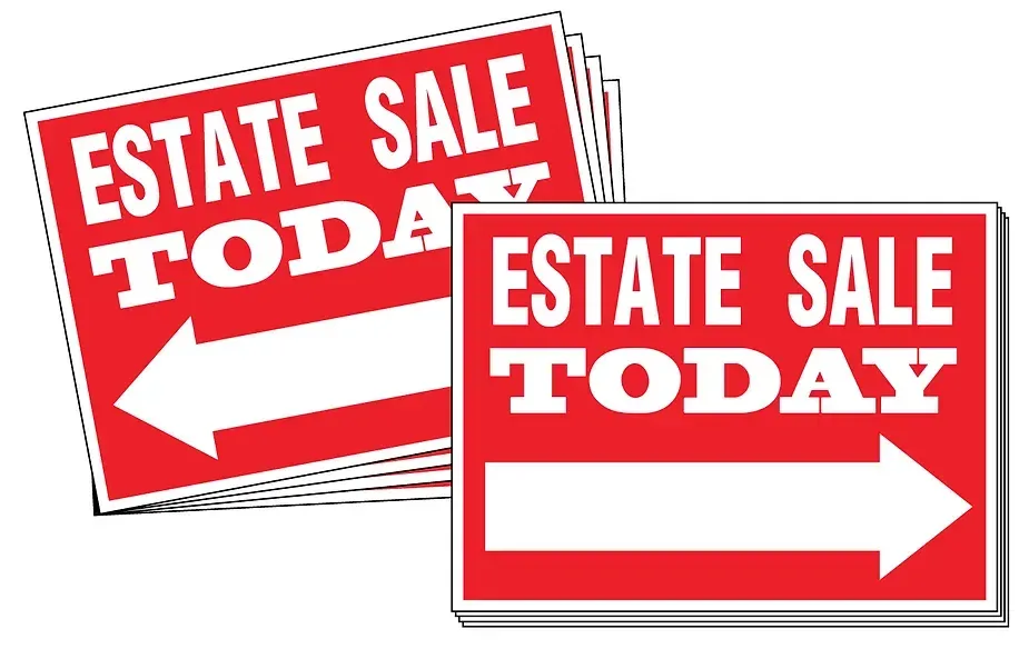 Estate sale sign