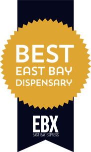 Award seal: saying best east bay dispensary from EBX