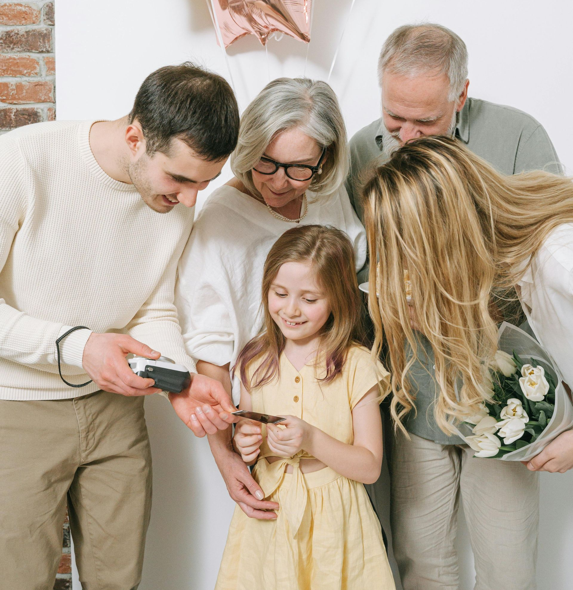 A multi-generational family.